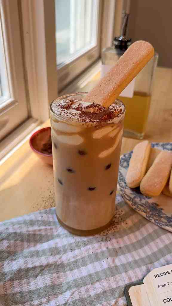 Iced Tiramisu Latte with Mascarpone Cold Foam