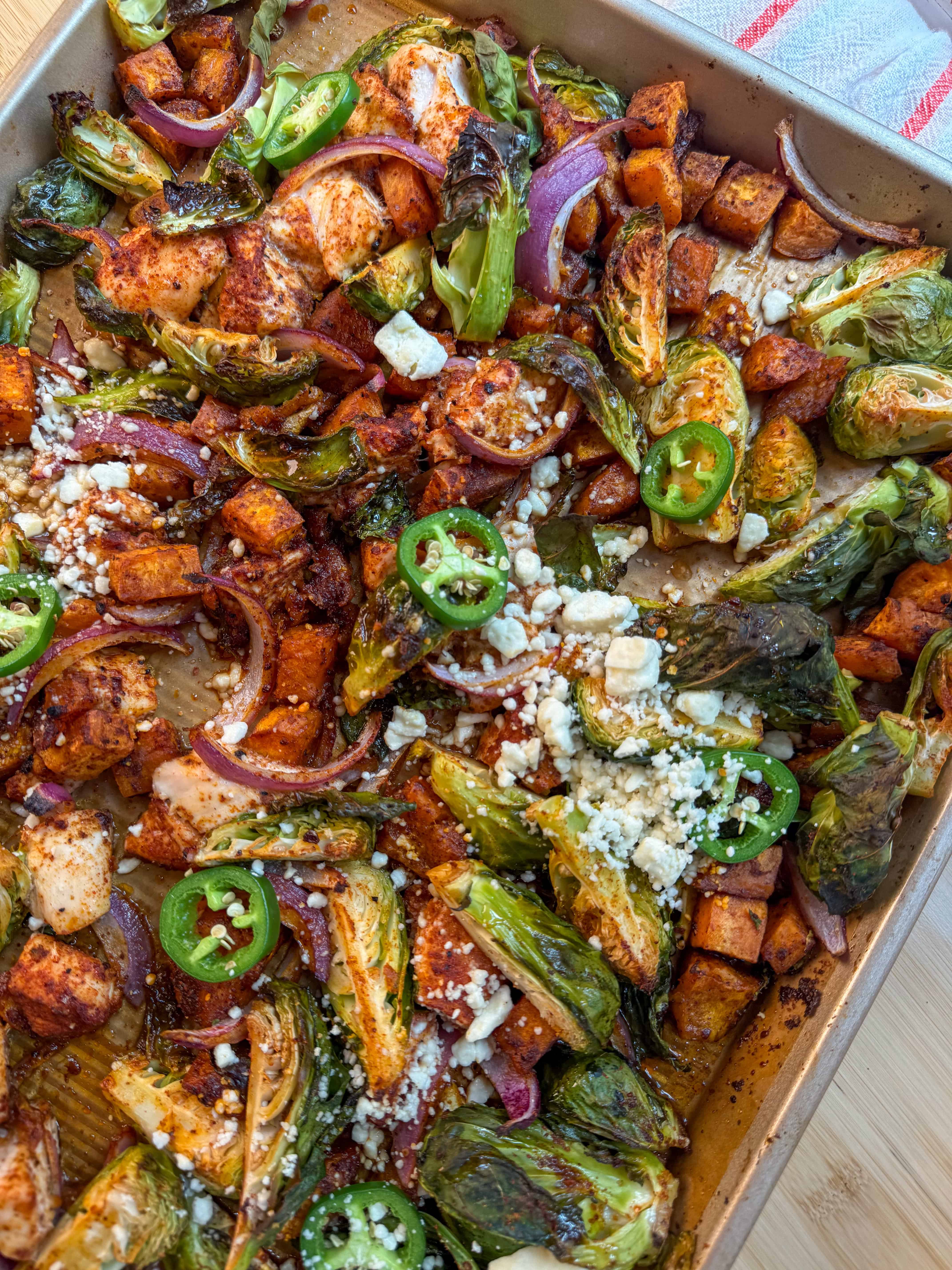 Hot Honey Sheet Pan Chicken (Easy Weeknight Dinner or Meal Prep!)