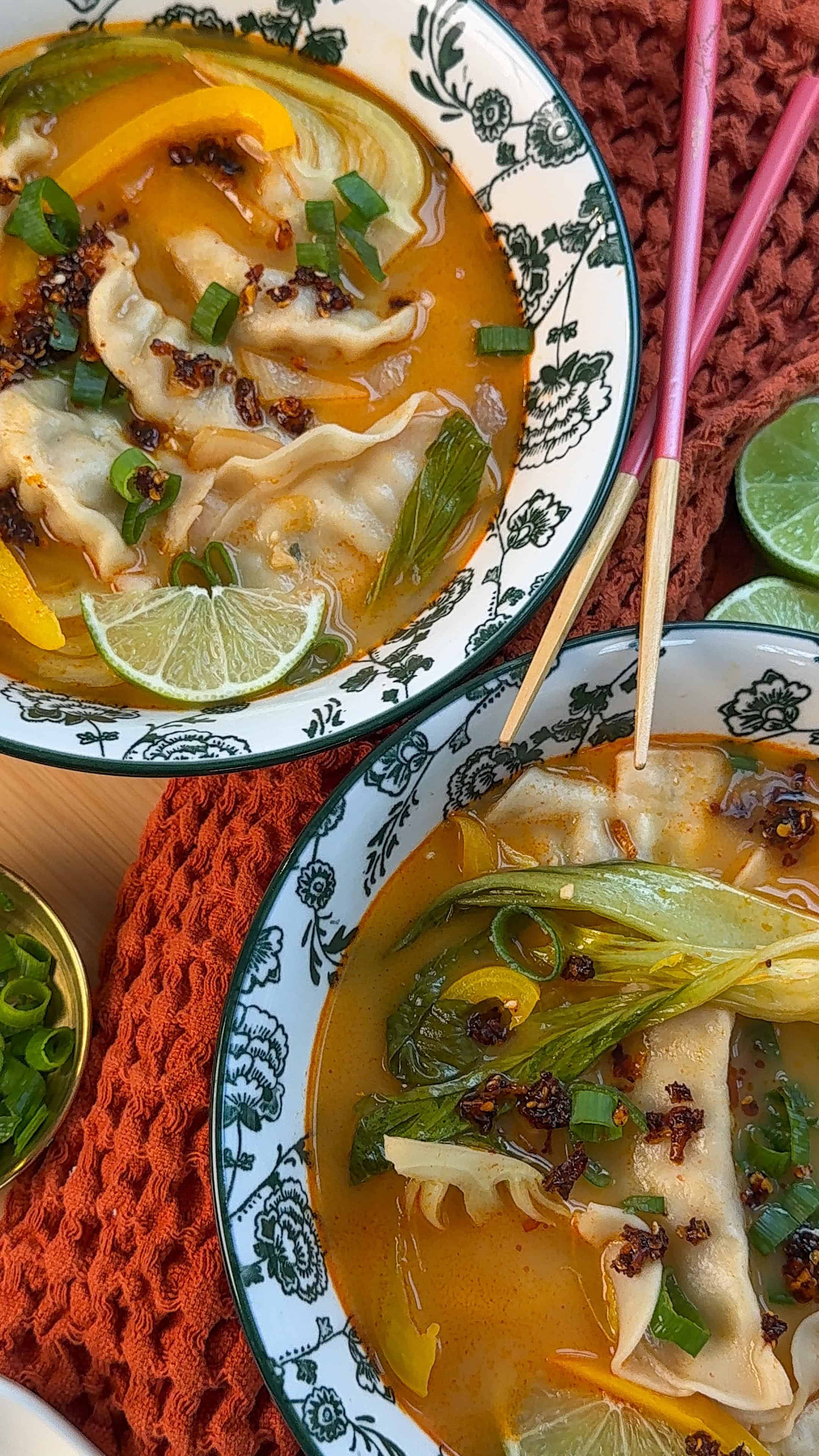 Red Thai Curry Dumpling Soup (Easy 20-Minute One-Pot Recipe)