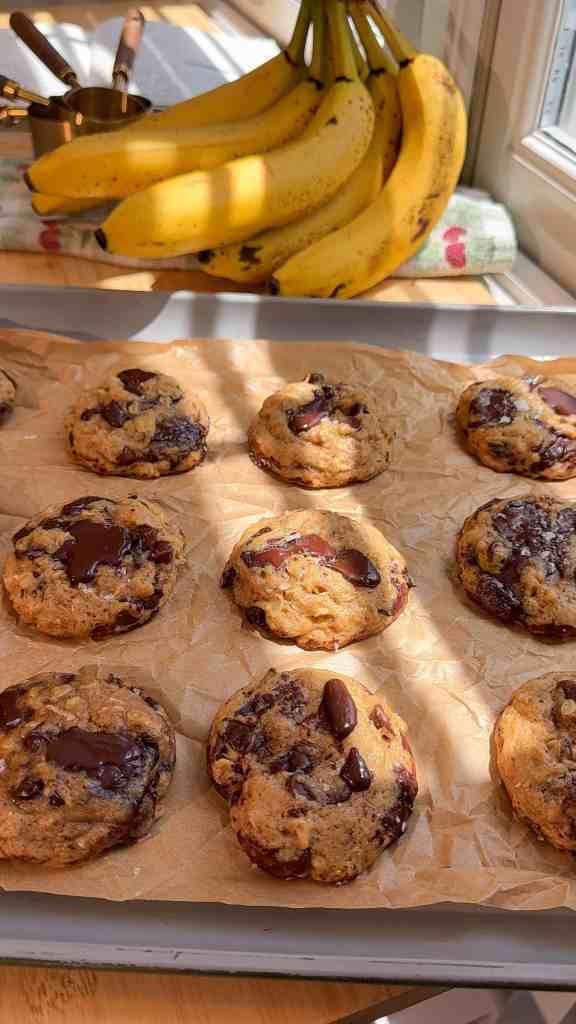 The BEST EVER Brown Butter Chocolate Chip Banana Bread Oatmeal Cookies