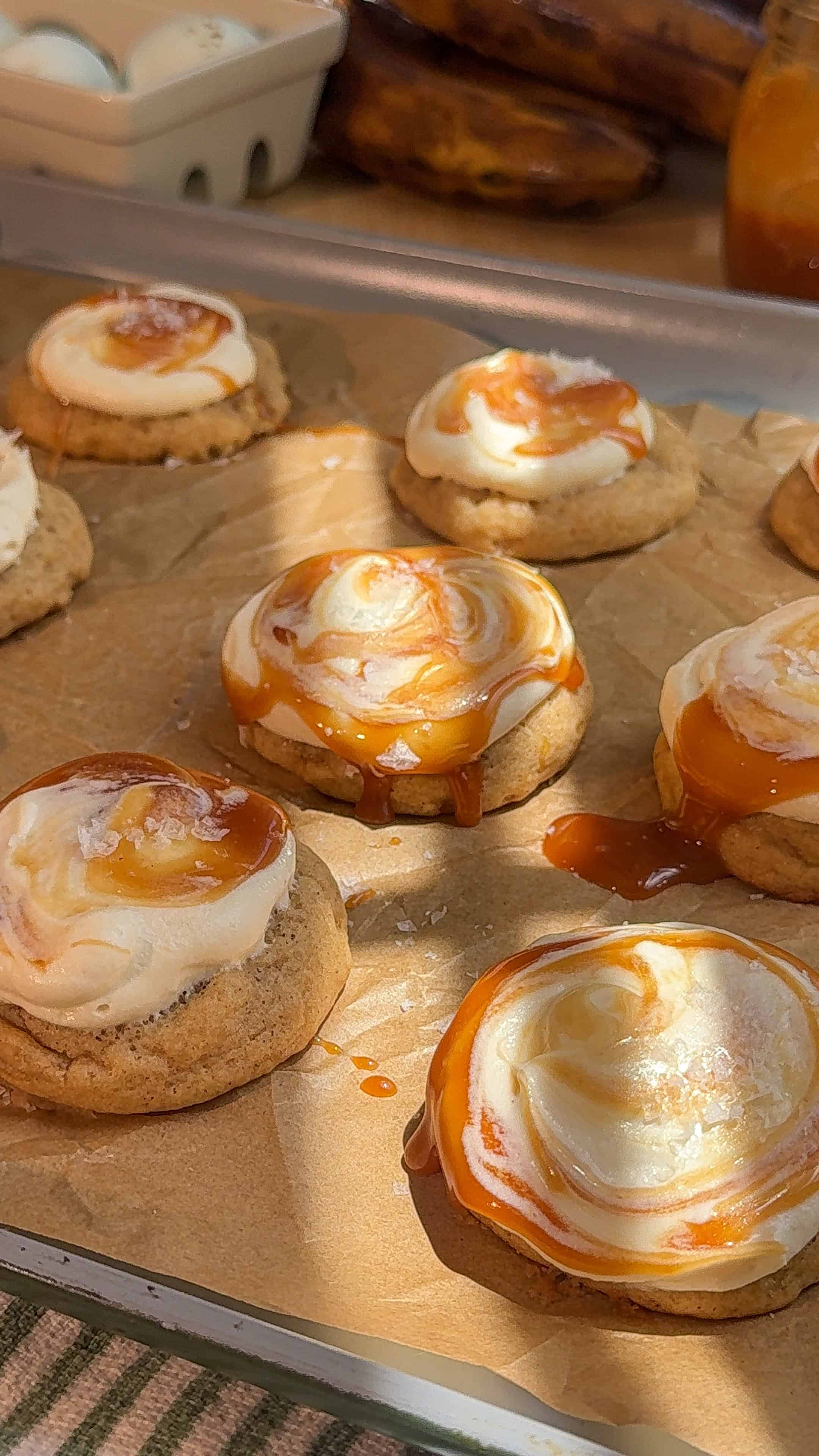 Salted Caramel Brown Butter Banana Bread Cookies (Soft & Chewy)