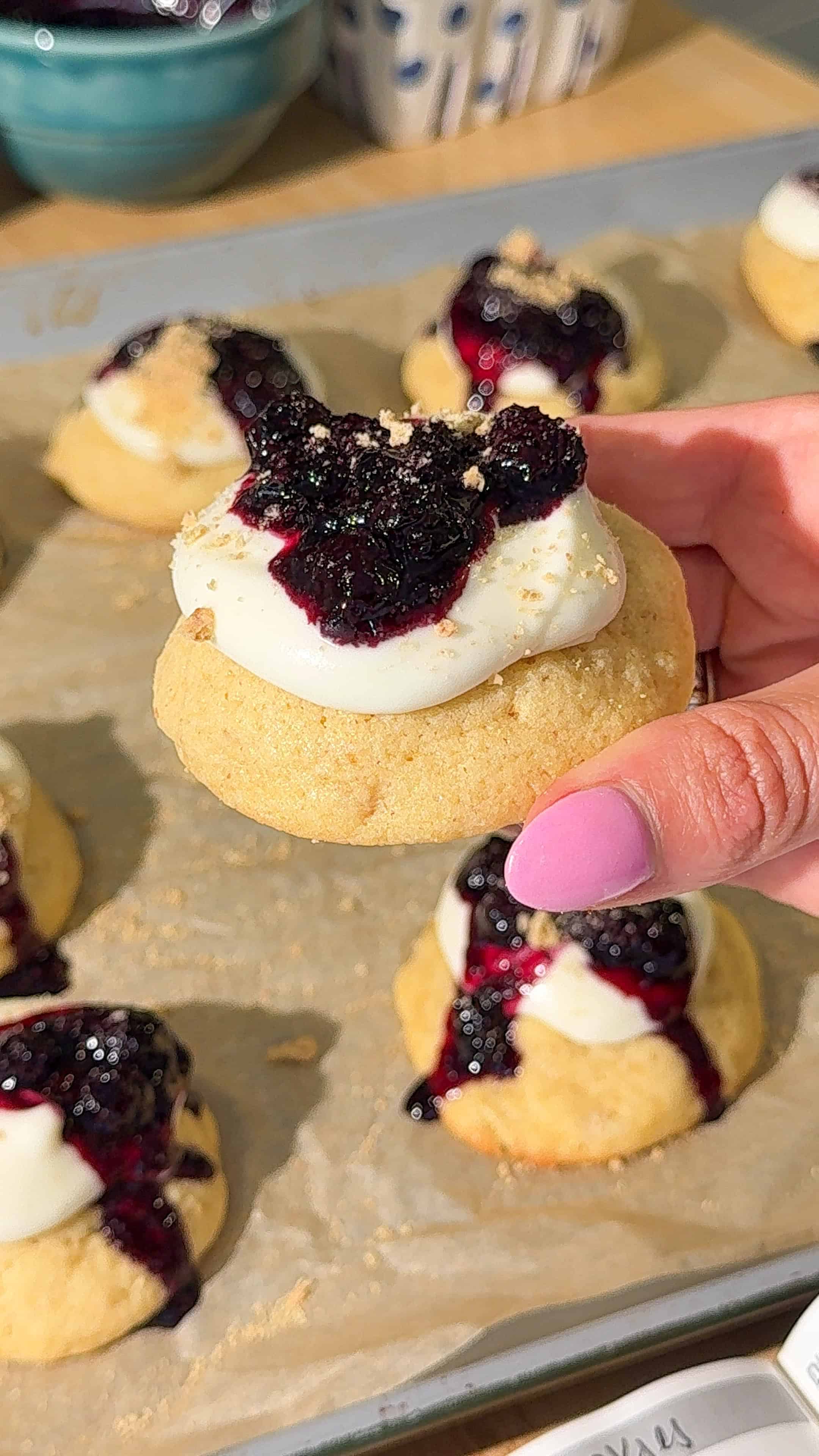 Blueberry Cheesecake Cookies (Soft & Chewy!)