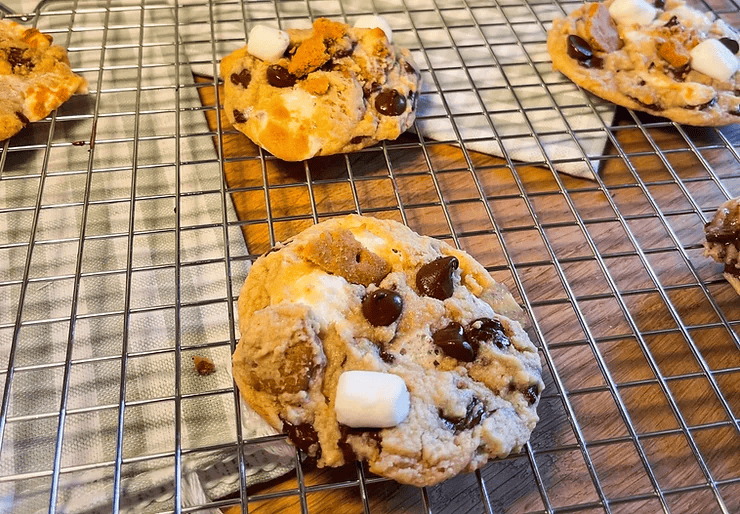 Smores Tahini Cookies