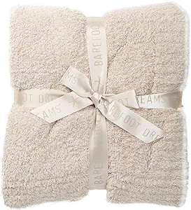 Barefoot Dreams Contrast Trim Throw Blanket