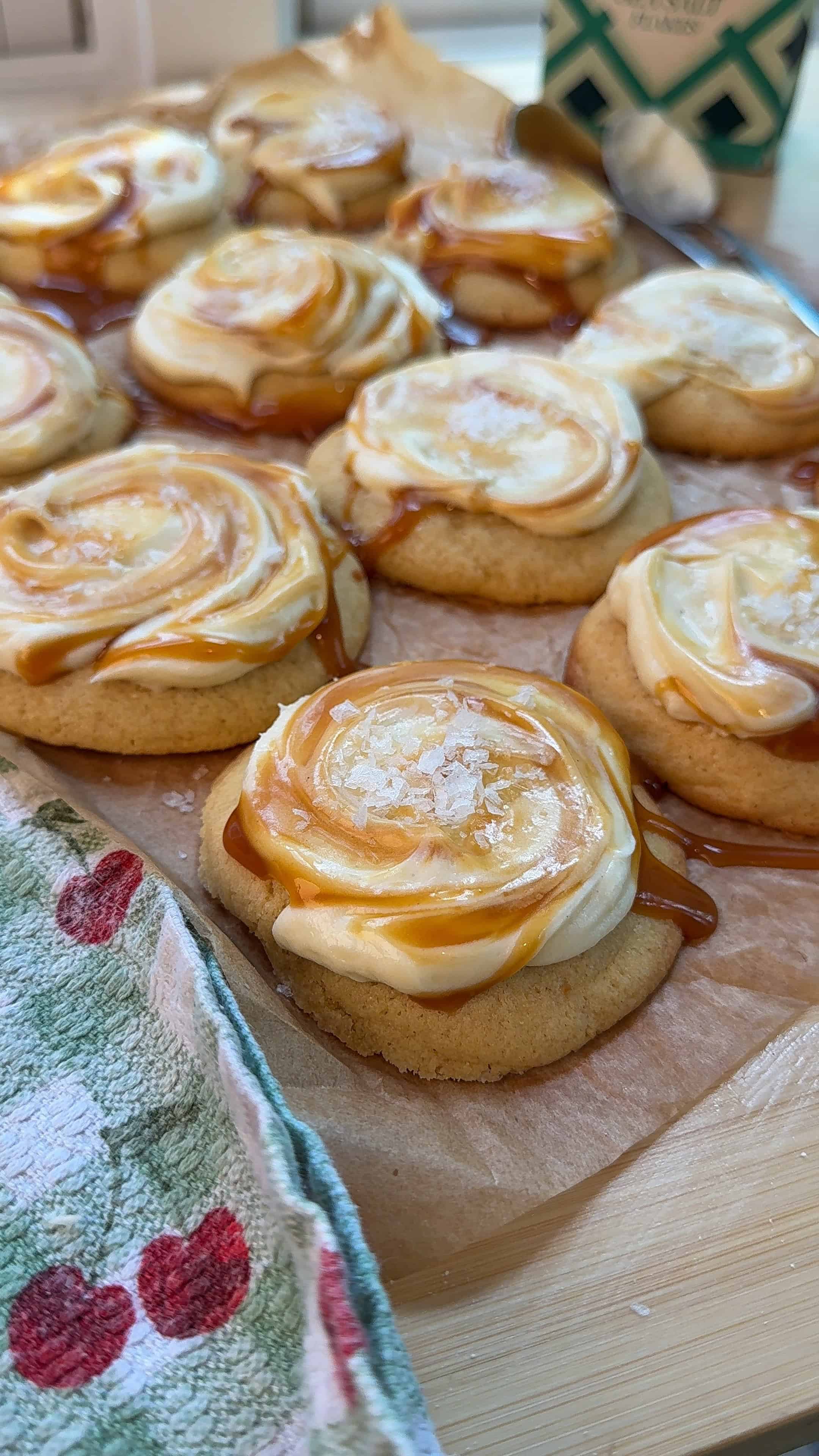 Salted Caramel Cream Cheese Cookies
