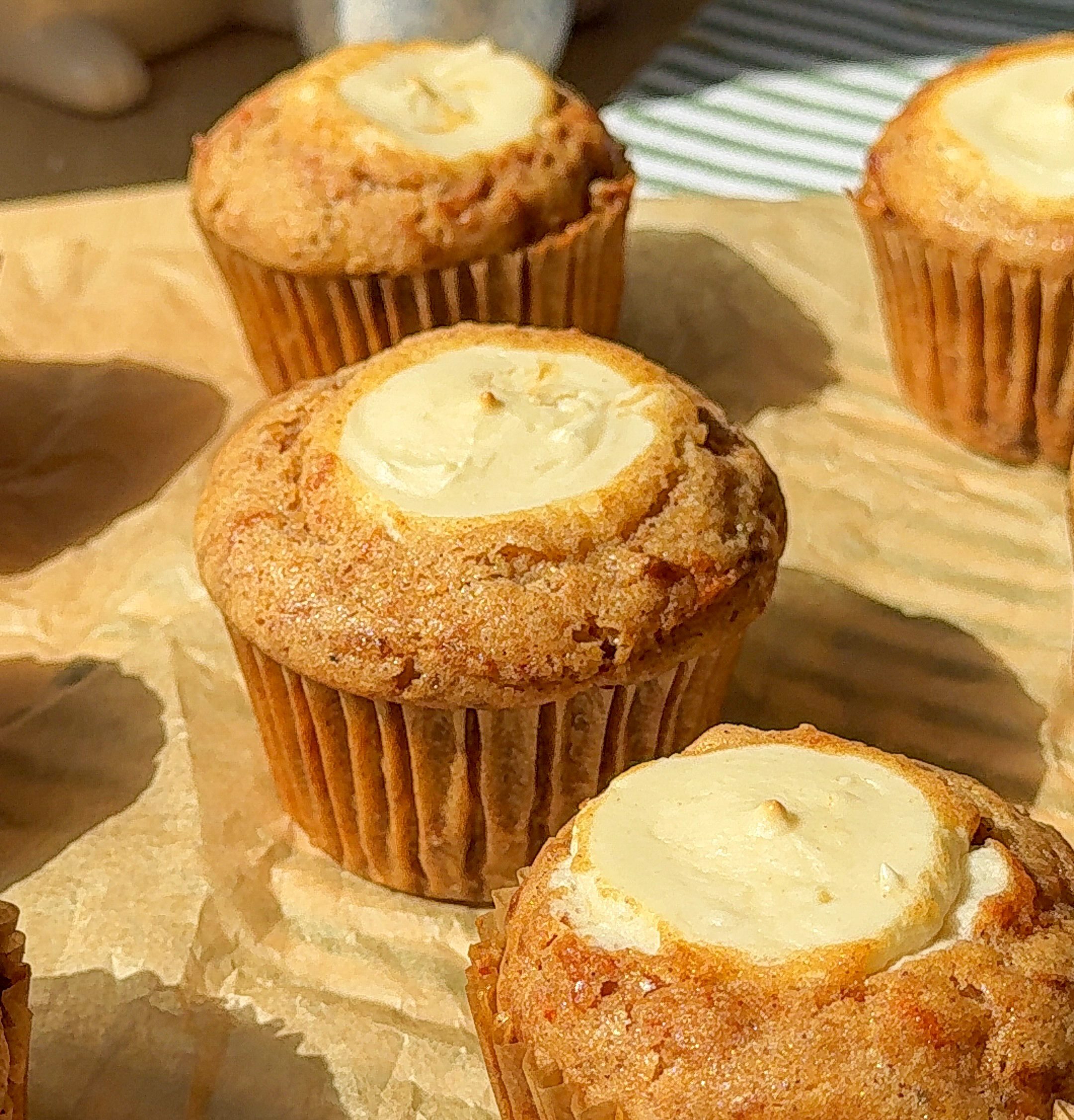 Carrot Cake Muffins with Cream Cheese Filling – Soft, Moist & Easy!