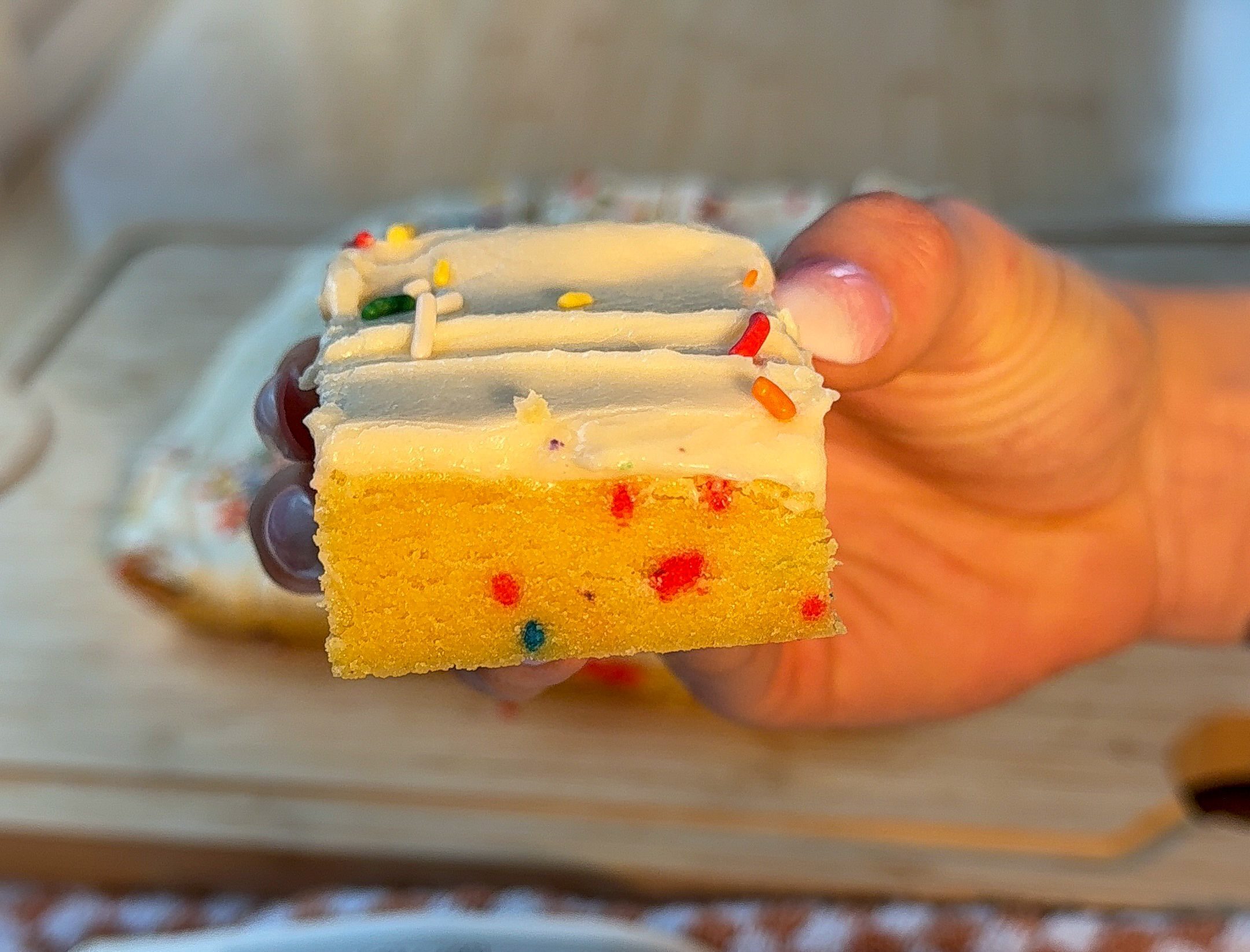 Cake Batter Cookie Bars – Soft, Chewy & Frosted with Cream Cheese Bliss