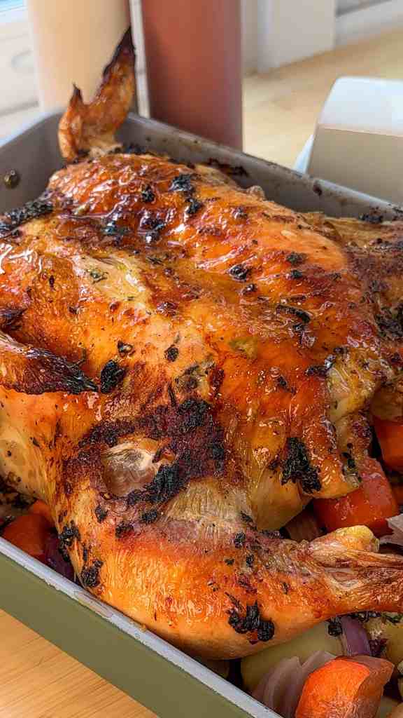 Juicy Roasted Spatchcocked Chicken with Garlic Butter & Sun-Dried Tomatoes