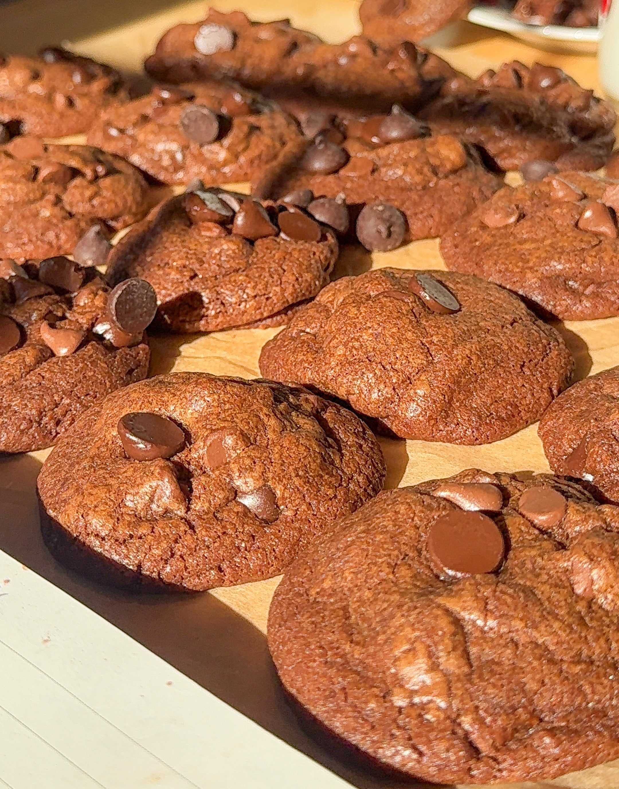 The Best Soft and Gooey Triple Chocolate Cookies Loaded