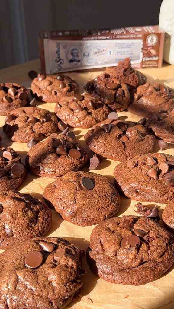 The Best Soft and Gooey Triple Chocolate Cookies Loaded