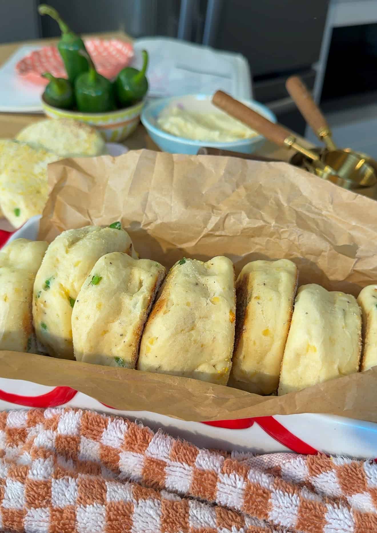 Easy Homemade Jalapeño Cheddar English Muffins (+ Honey Butter)