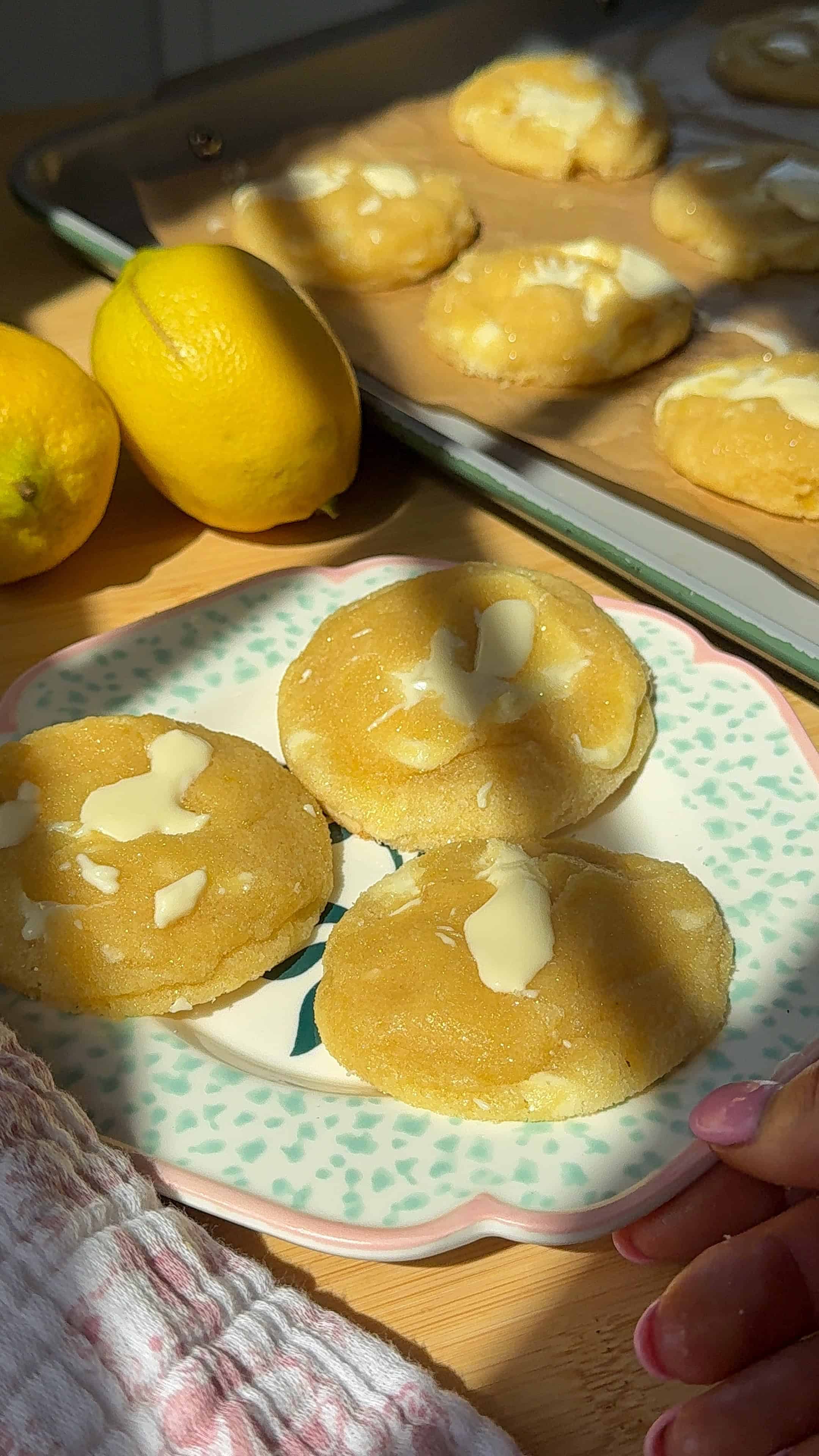Soft & Chewy Lemon White Chocolate Chunk Cookies (No Chill)