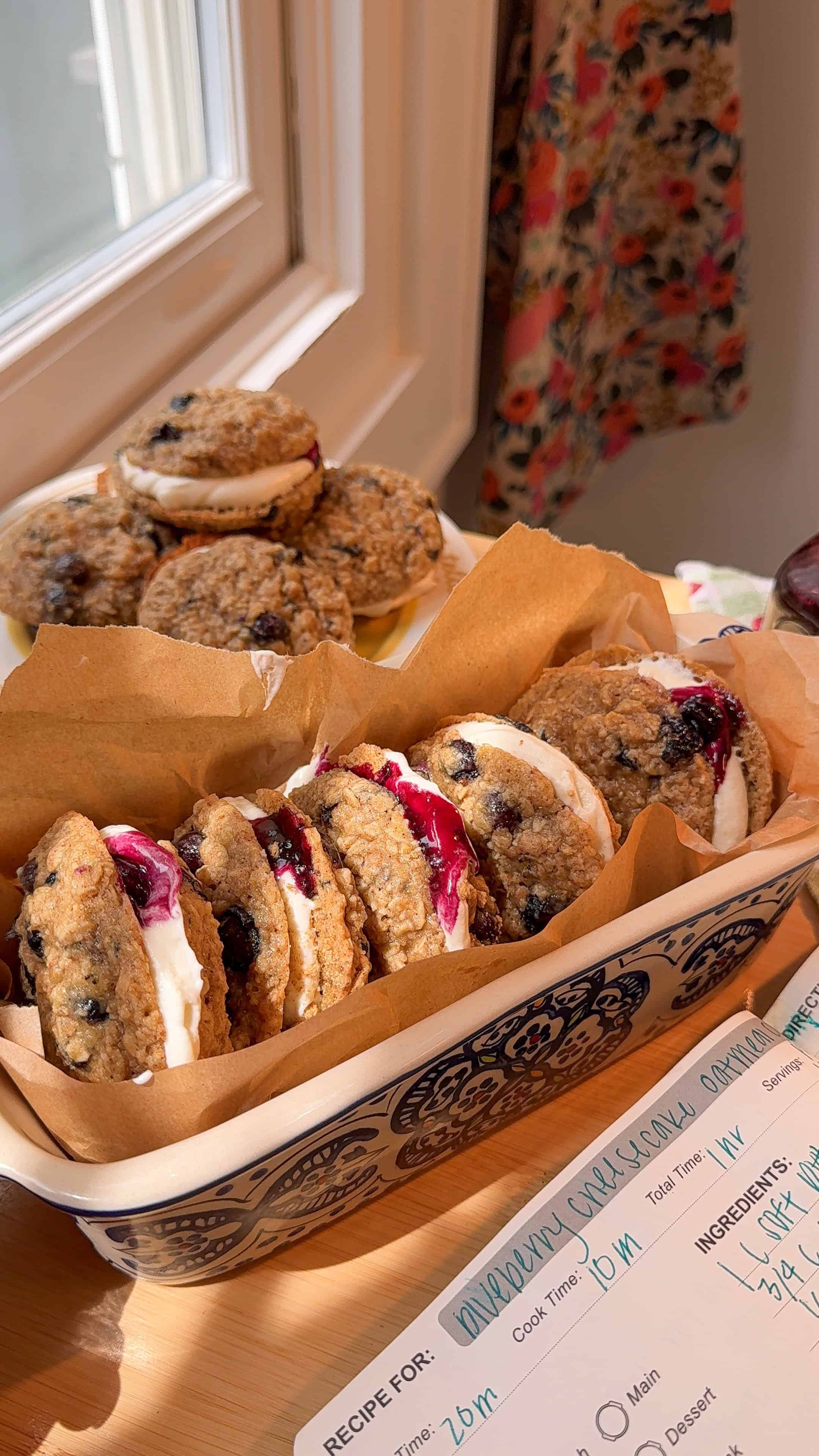 Blueberry Cheesecake Oatmeal Cream Pies (Soft, Chewy, & Delicious)