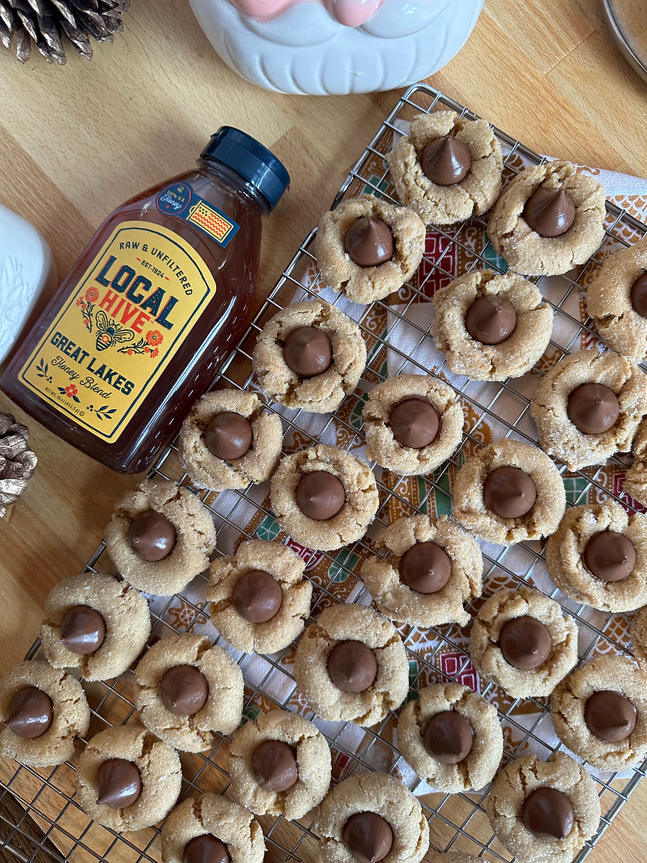 Easy Honey Peanut Butter Blossoms