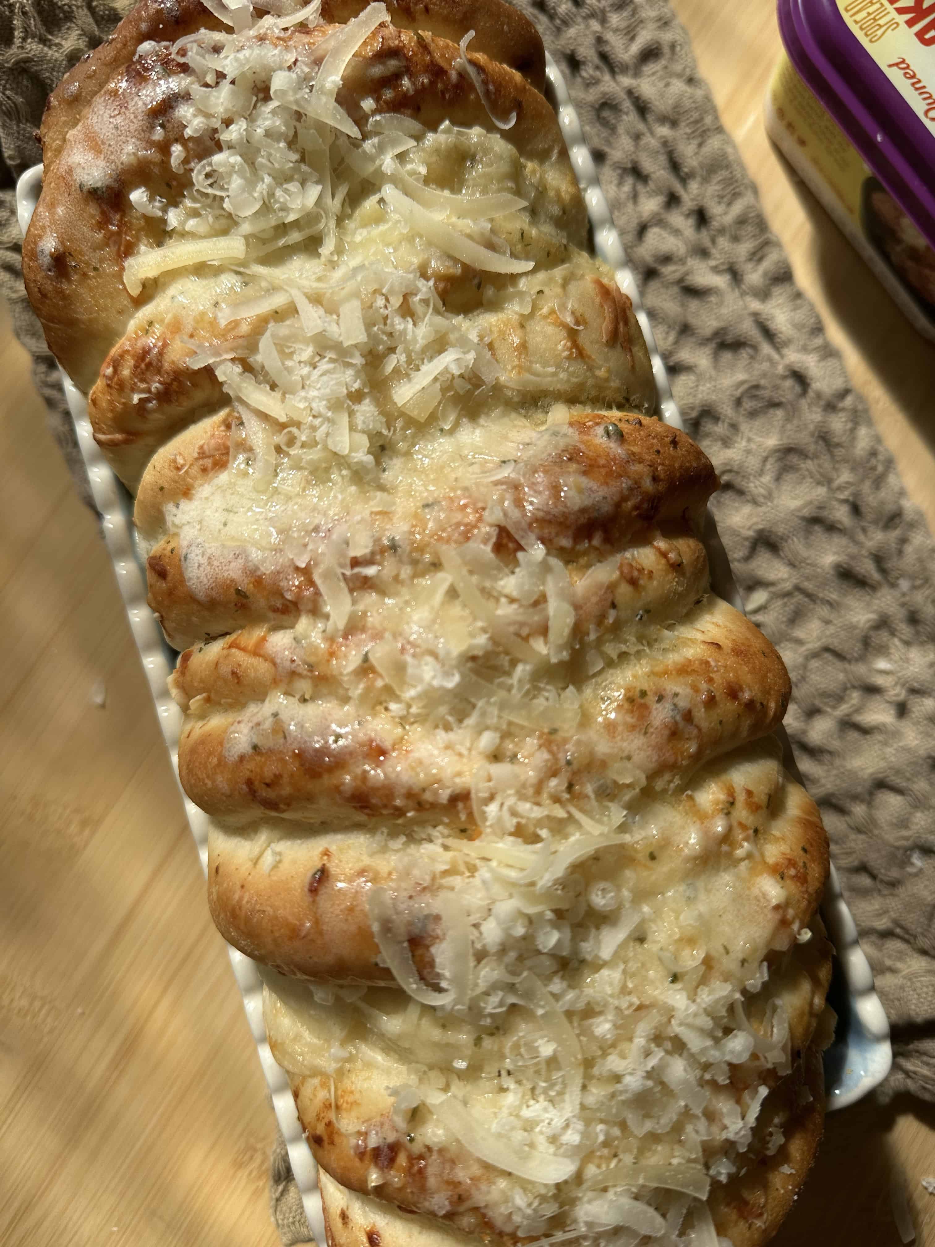 final image of my pull apart garlic bread