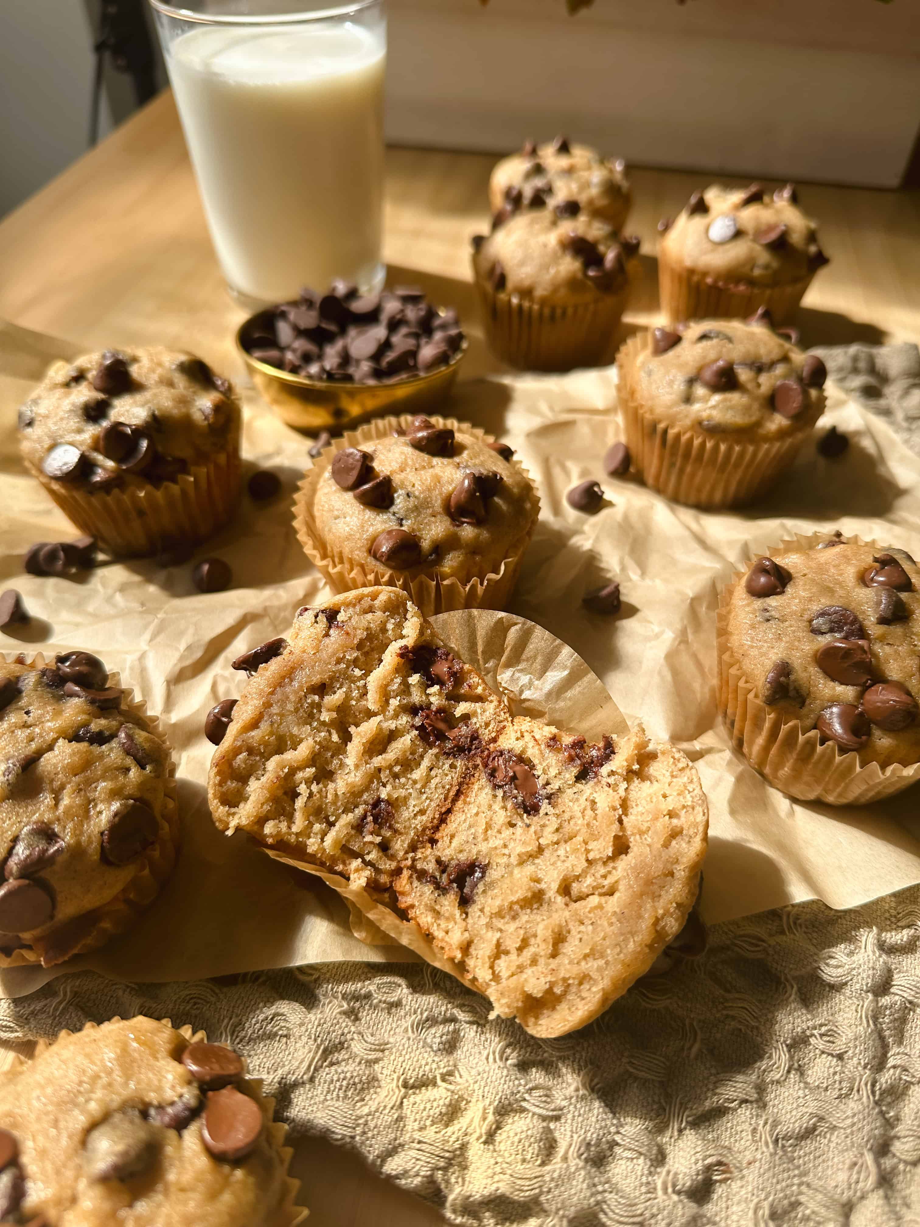 Brown Butter Banana Chocolate Chip Muffins Recipe (with VIDEO)