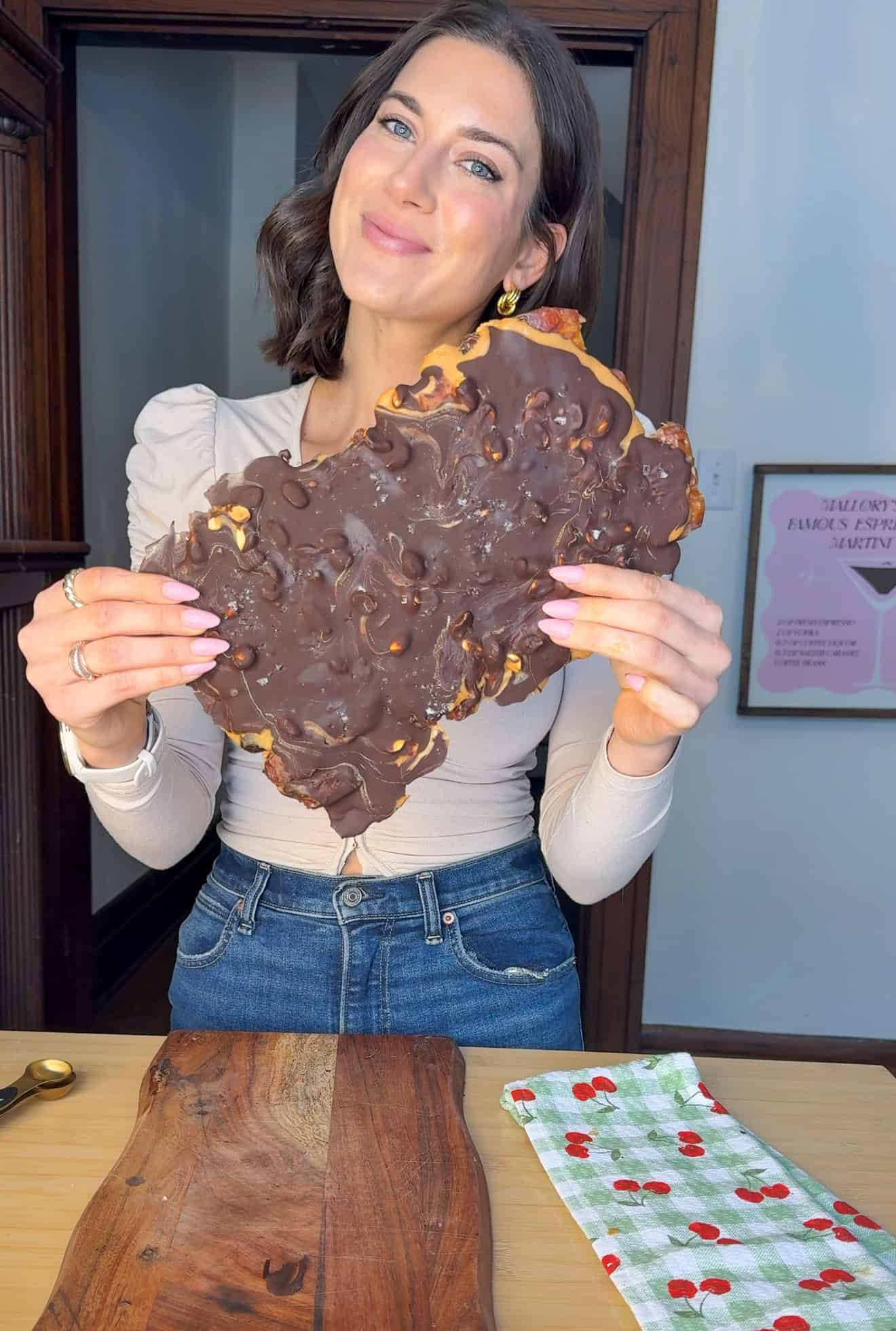 No Bake Four Ingredient Date Bark Recipe
