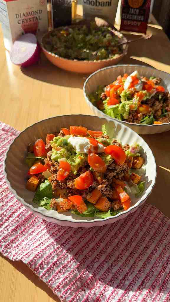 this is the best loaded sweet potato taco bowls