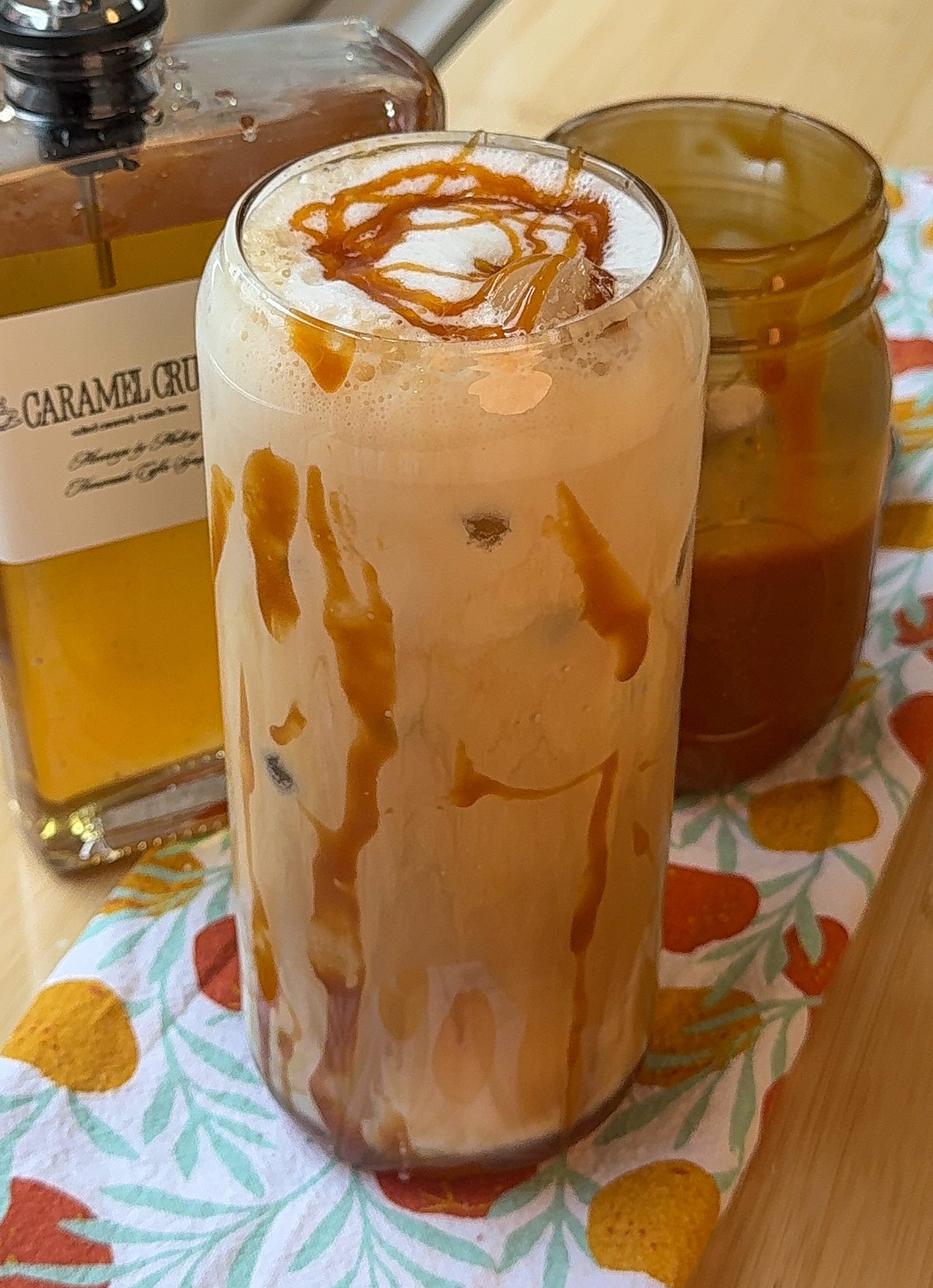 Homemade Salted Caramel Latte (Iced or Hot!) with From-Scratch Syrup