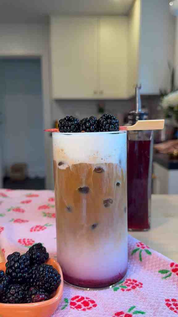 Brambleberry Crisp Iced Latte