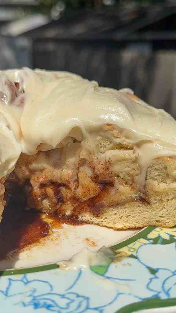 Giant Cinnamon Roll Cake by Mallory Harr