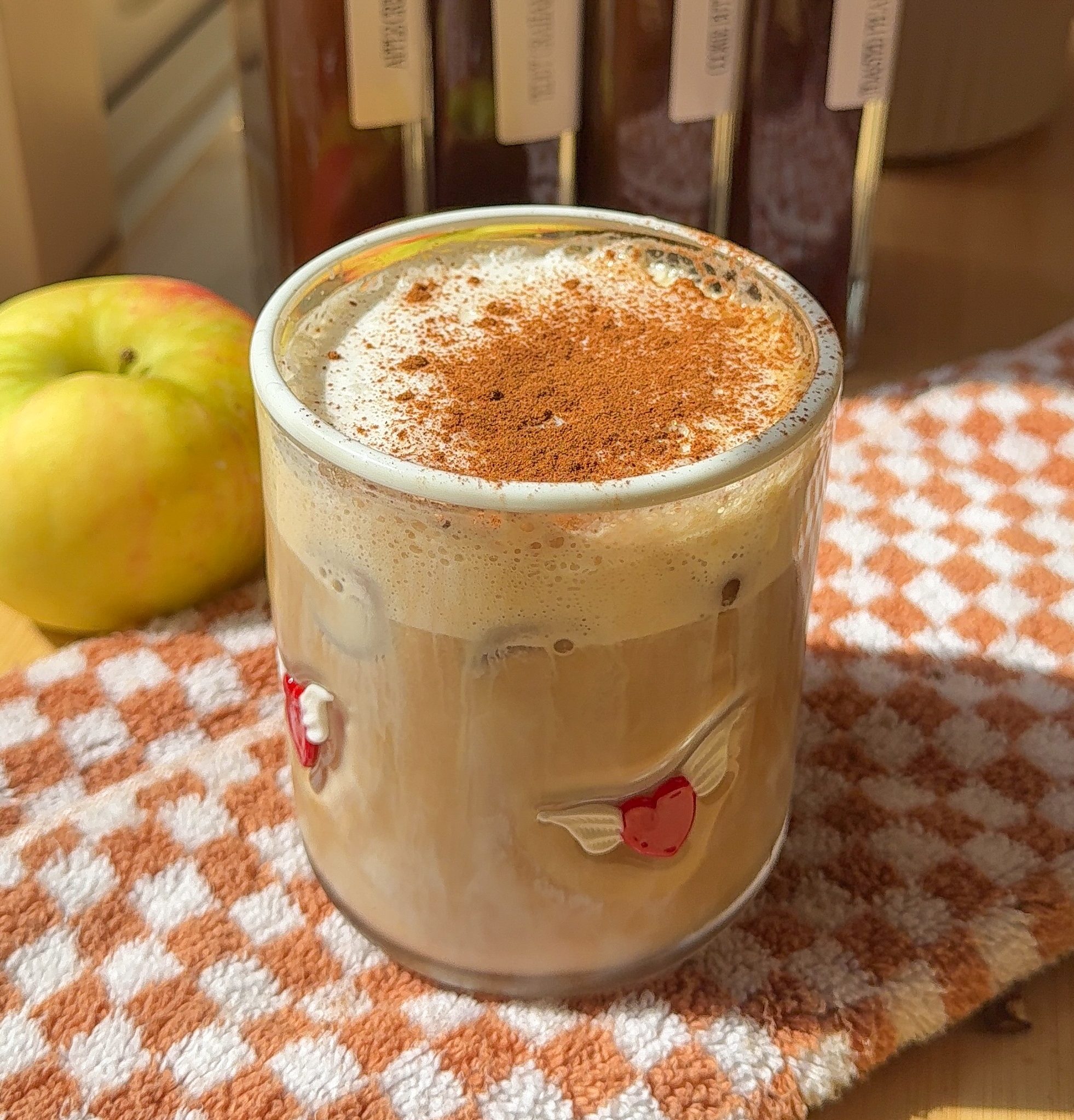 Apple Crisp Latte with Homemade Apple Syrup (Better Than Starbucks!)