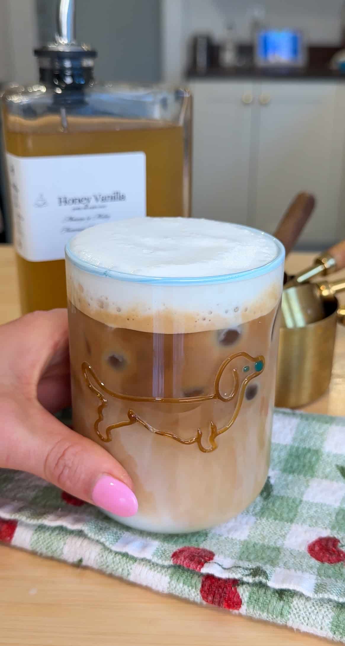 Homemade Honey Vanilla Latte