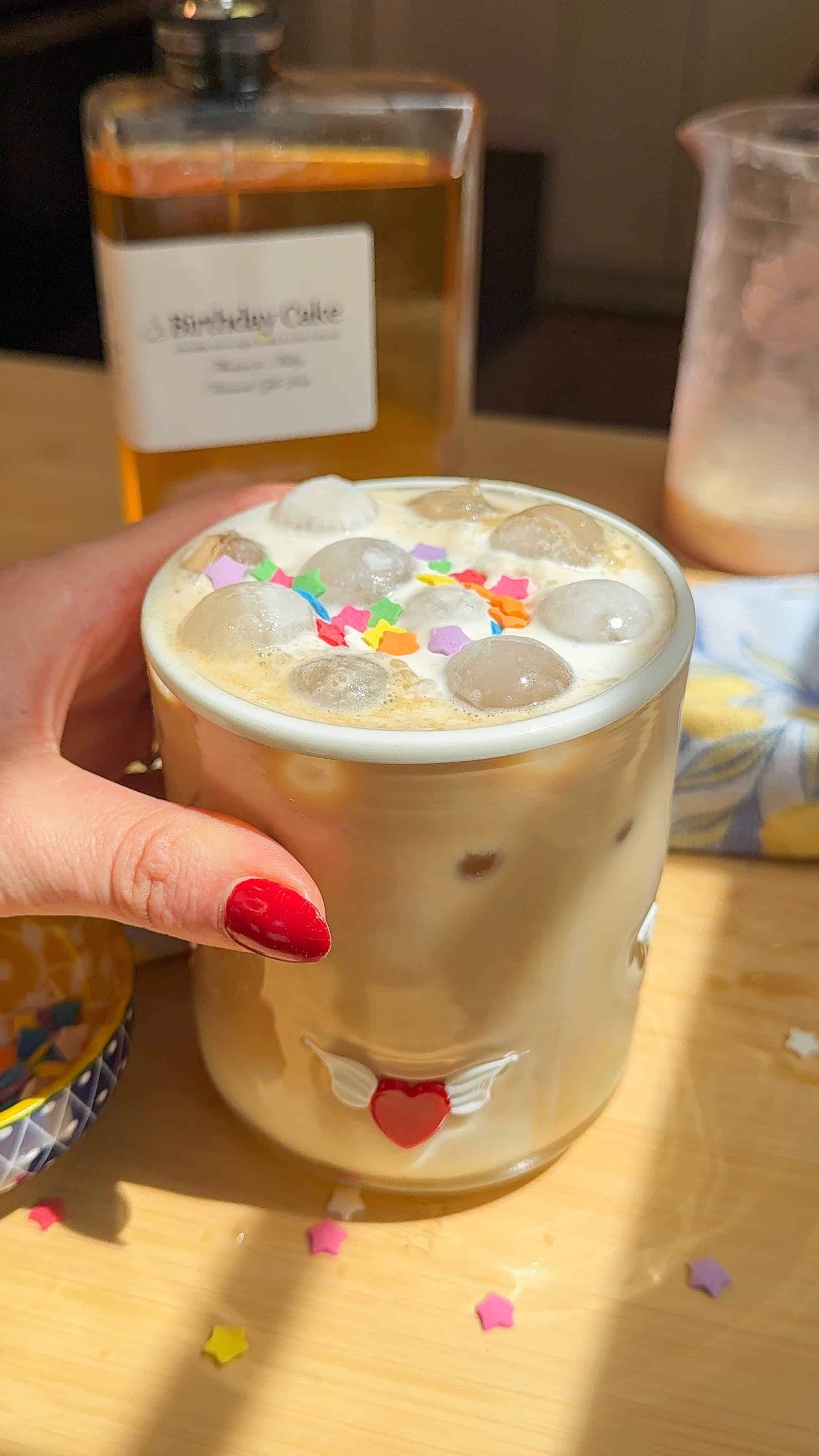 Homemade Birthday Cake Latte
