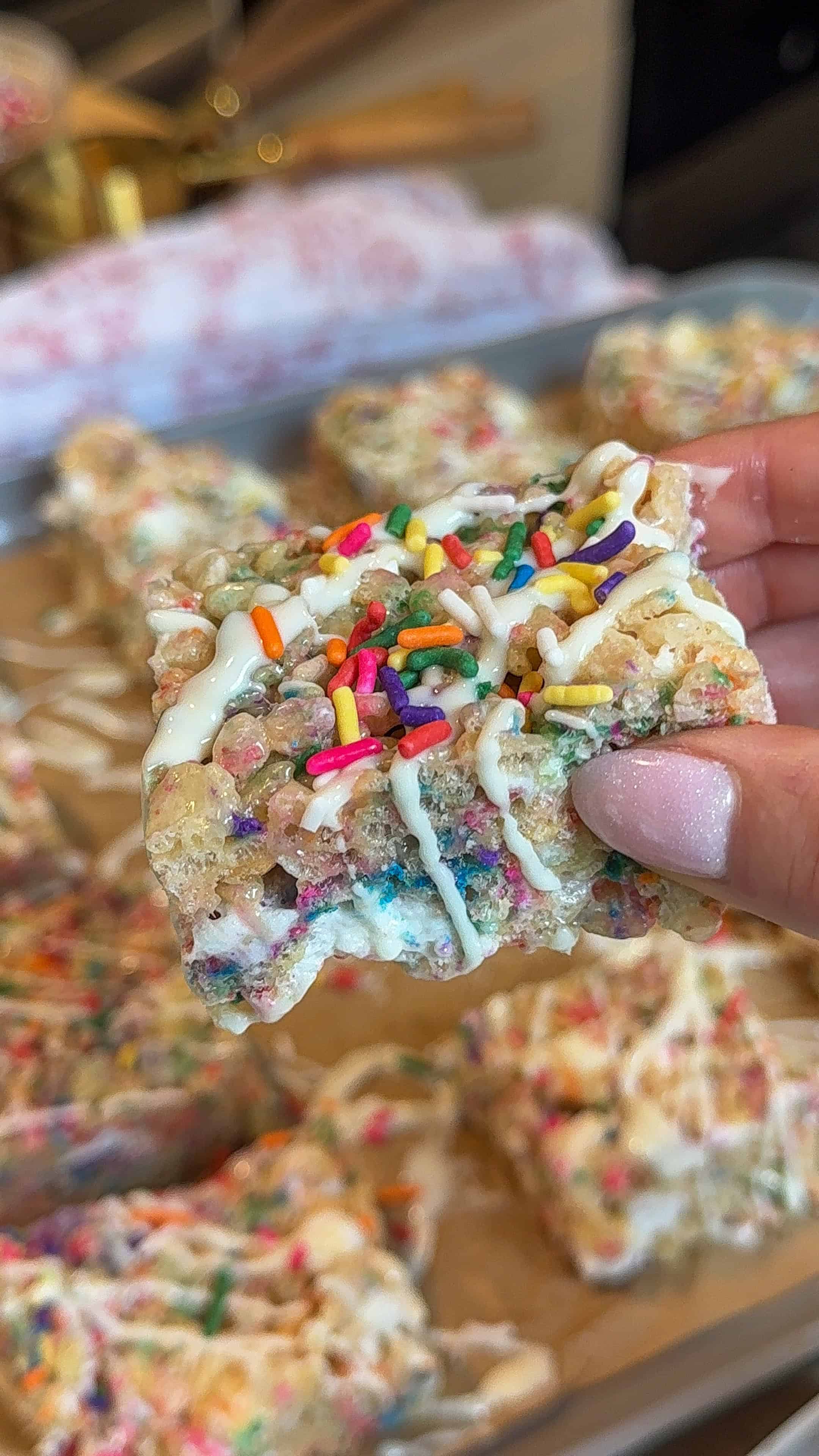 Birthday Cake Rice Krispie Treats (Easy, No-Bake Treat)